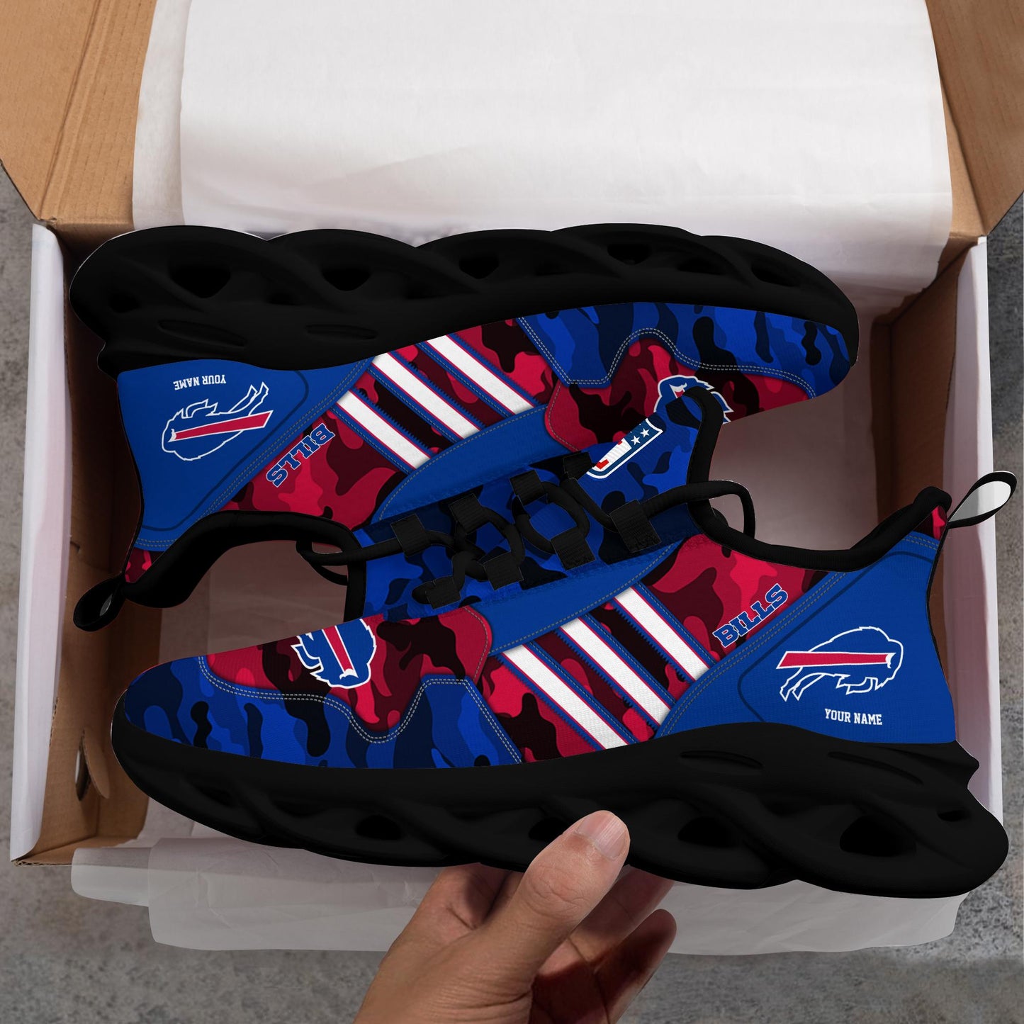 Ideafootwear Buffalo Bills Max Soul Shoes Sneakers For Men And Women