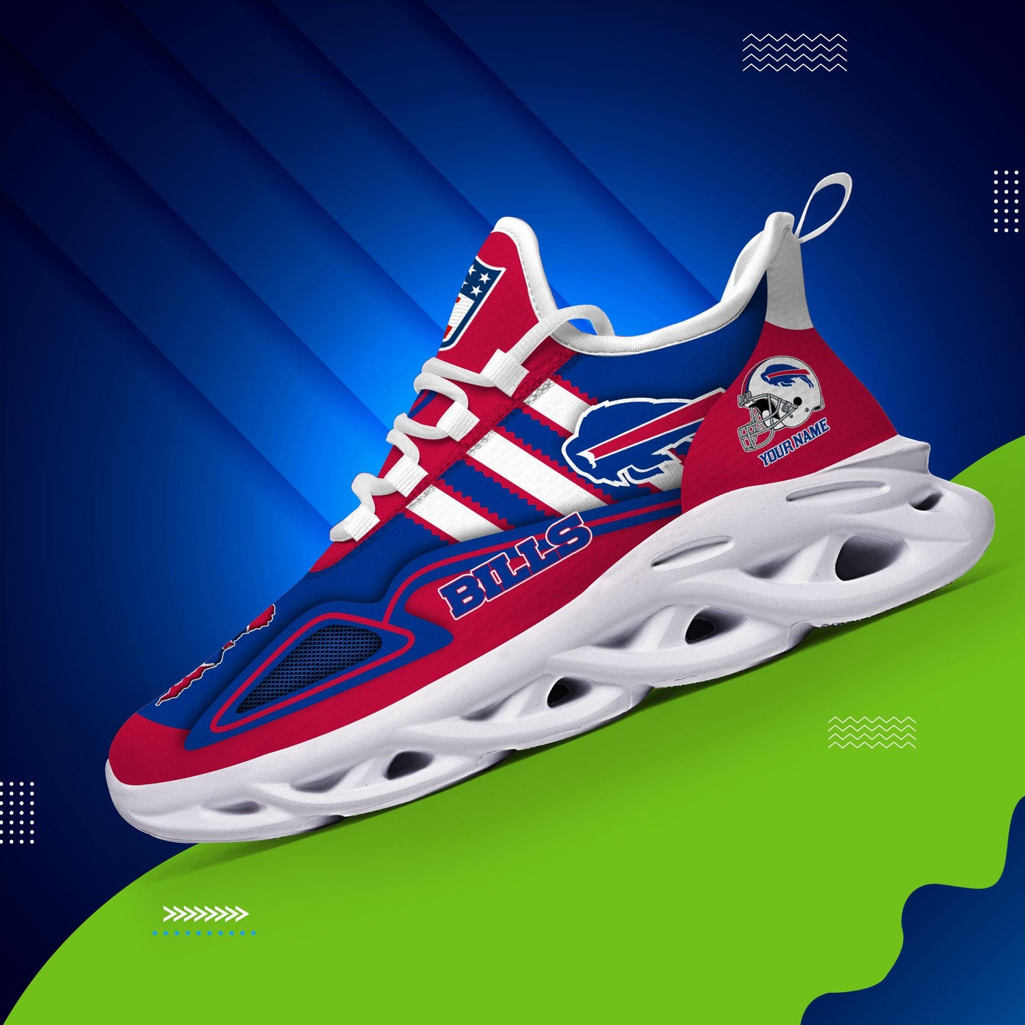 Ideafootwear Buffalo Bills Max Soul Shoes Sneakers For Men And Women