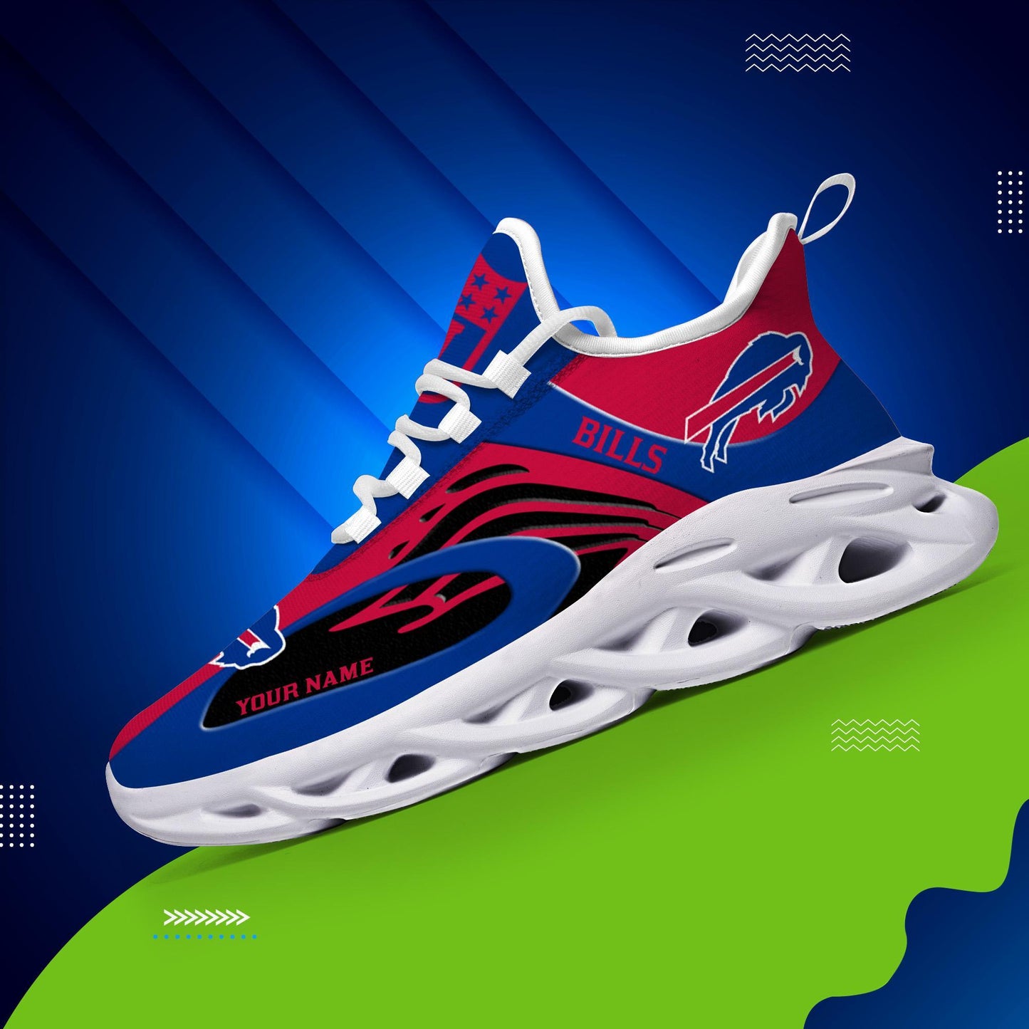 Ideafootwear Buffalo Bills Max Soul Shoes Sneakers For Men And Women