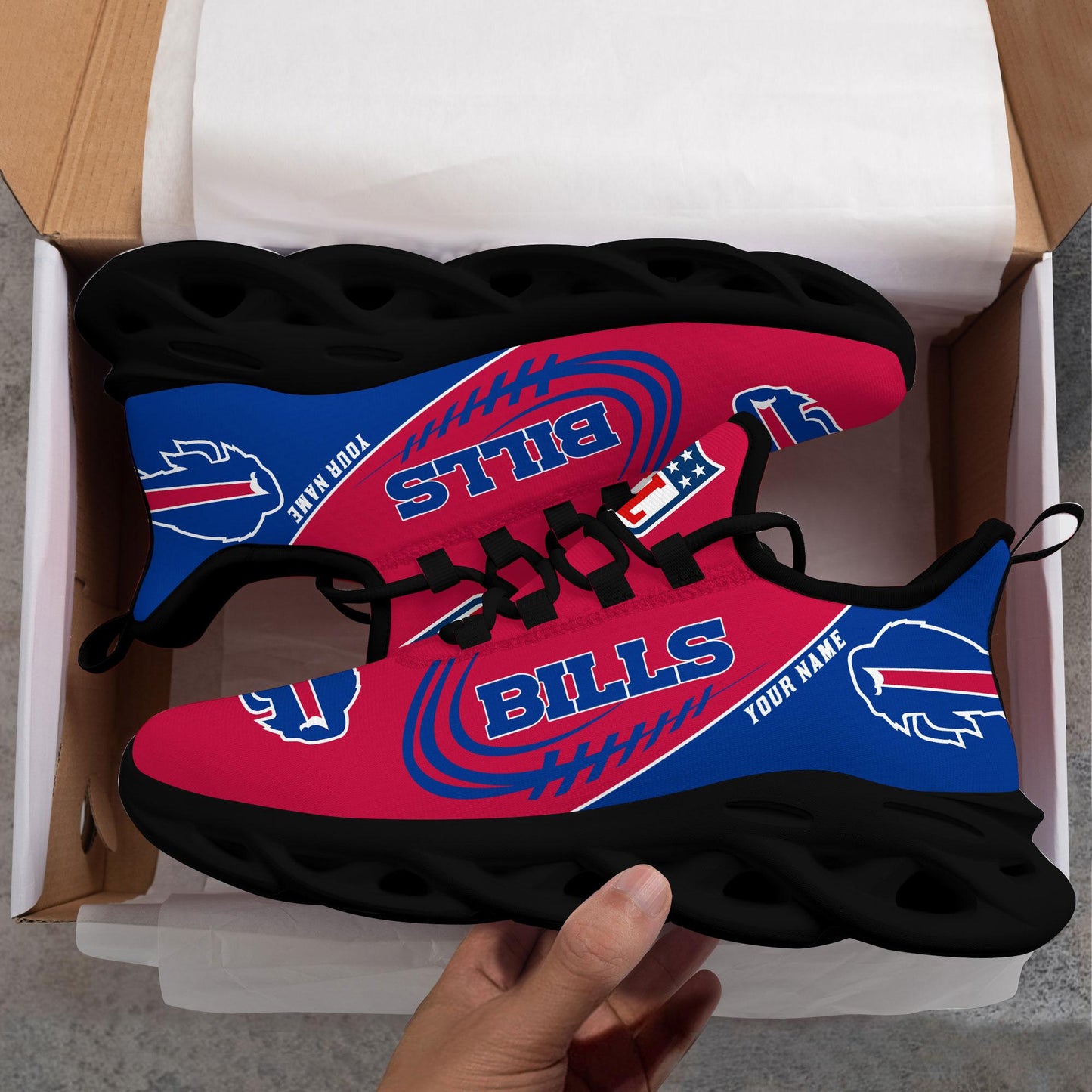 Ideafootwear Buffalo Bills Max Soul Shoes Sneakers For Men And Women