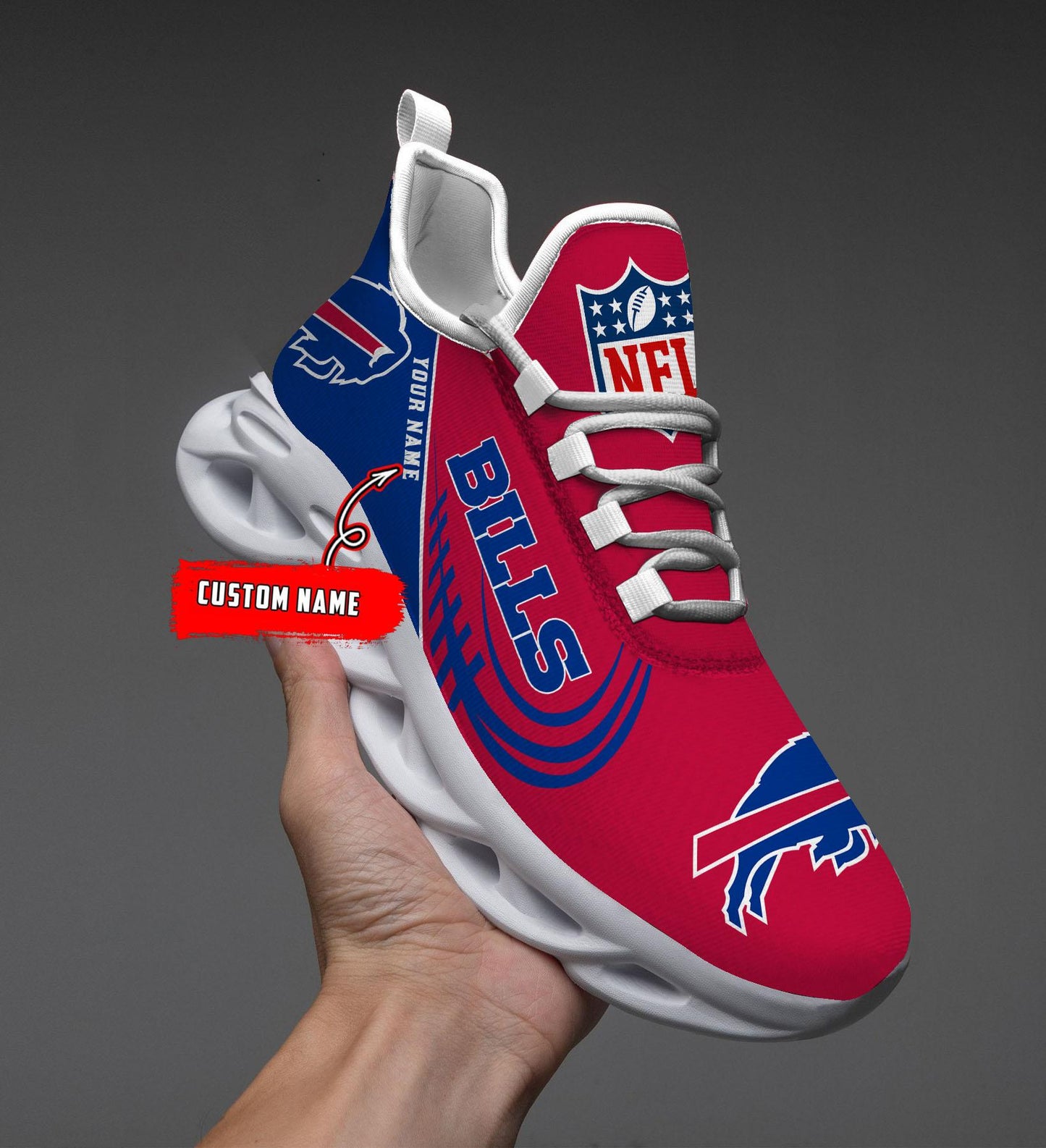 Ideafootwear Buffalo Bills Max Soul Shoes Sneakers For Men And Women