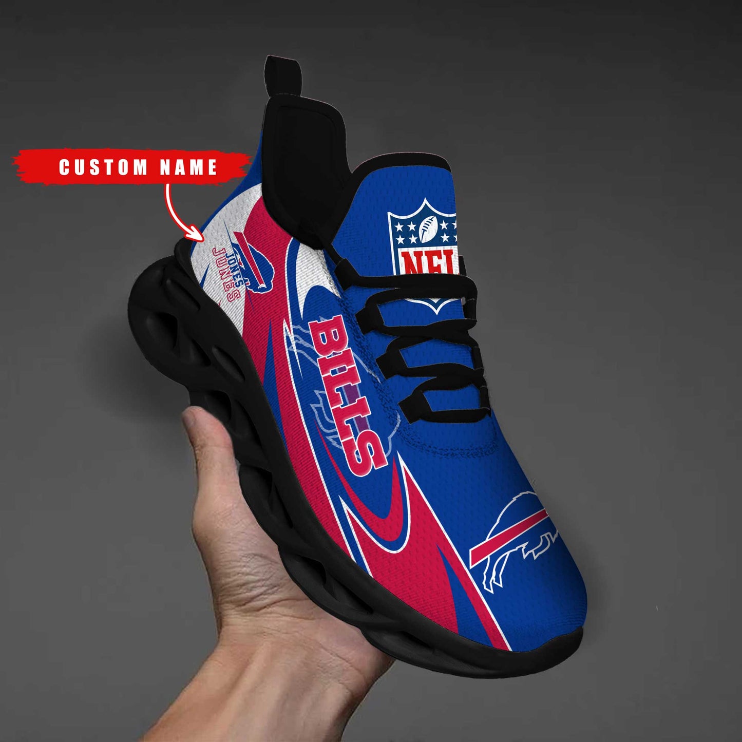 Ideafootwear Buffalo Bills Max Soul Shoes Sneakers For Men And Women
