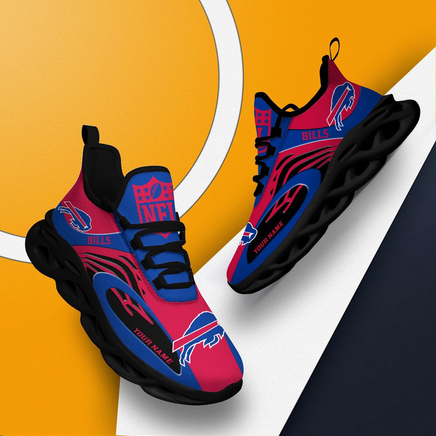 Ideafootwear Buffalo Bills Max Soul Shoes Sneakers For Men And Women