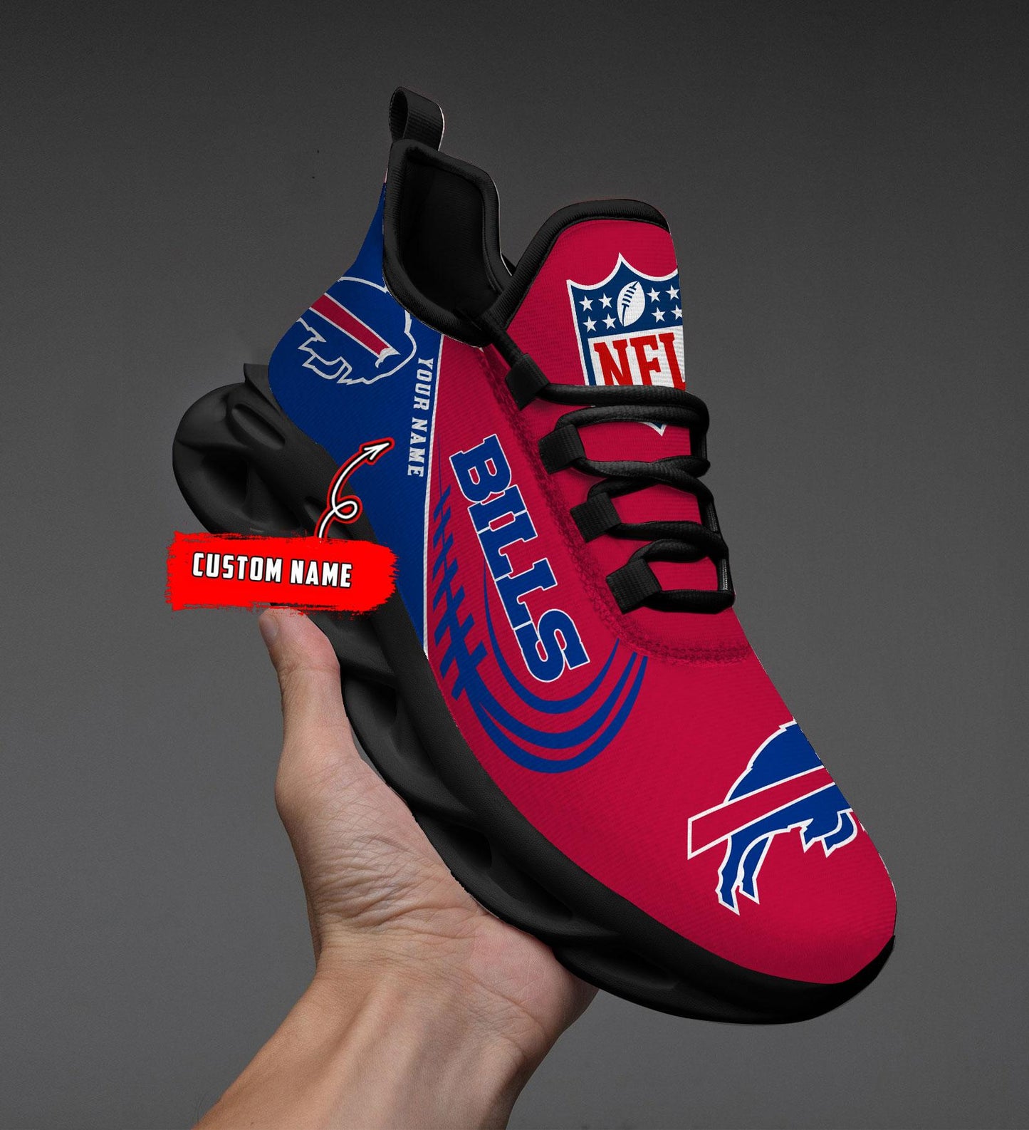 Ideafootwear Buffalo Bills Max Soul Shoes Sneakers For Men And Women