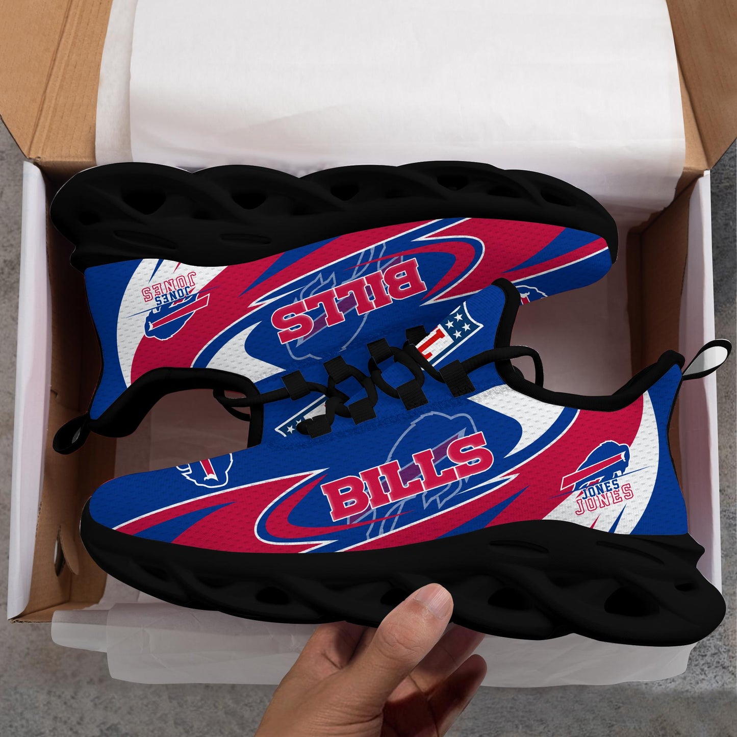 Ideafootwear Buffalo Bills Max Soul Shoes Sneakers For Men And Women