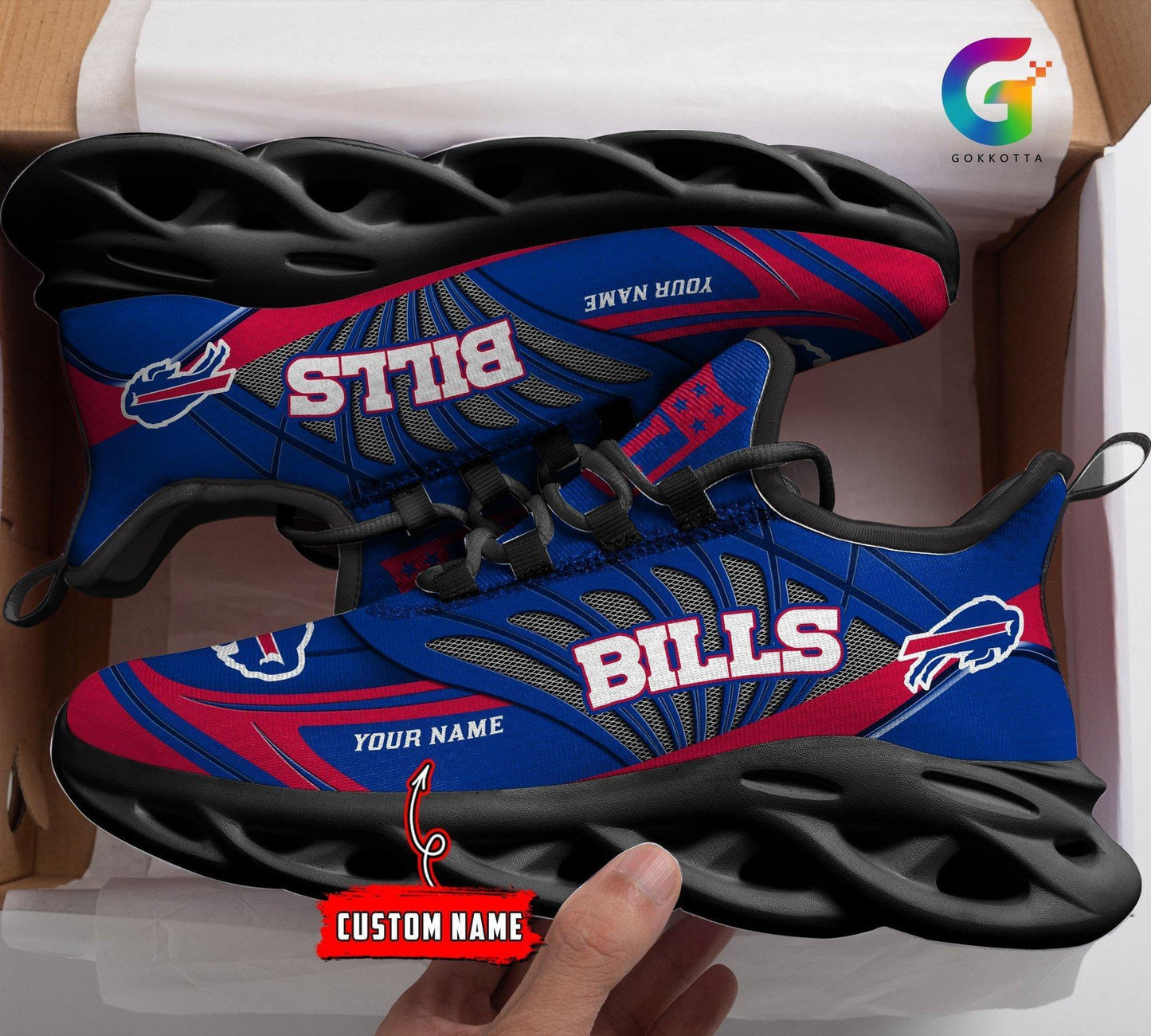 Ideafootwear Buffalo Bills Max Soul Shoes Sneakers For Men And Women