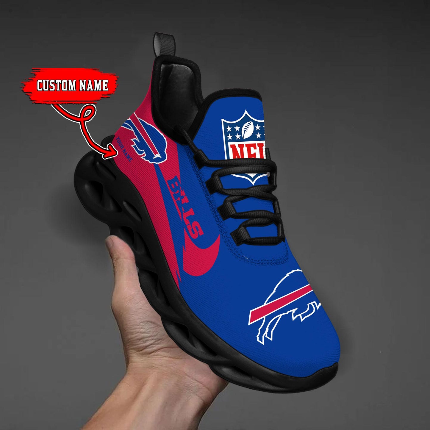 Ideafootwear Buffalo Bills Max Soul Shoes Sneakers For Men And Women