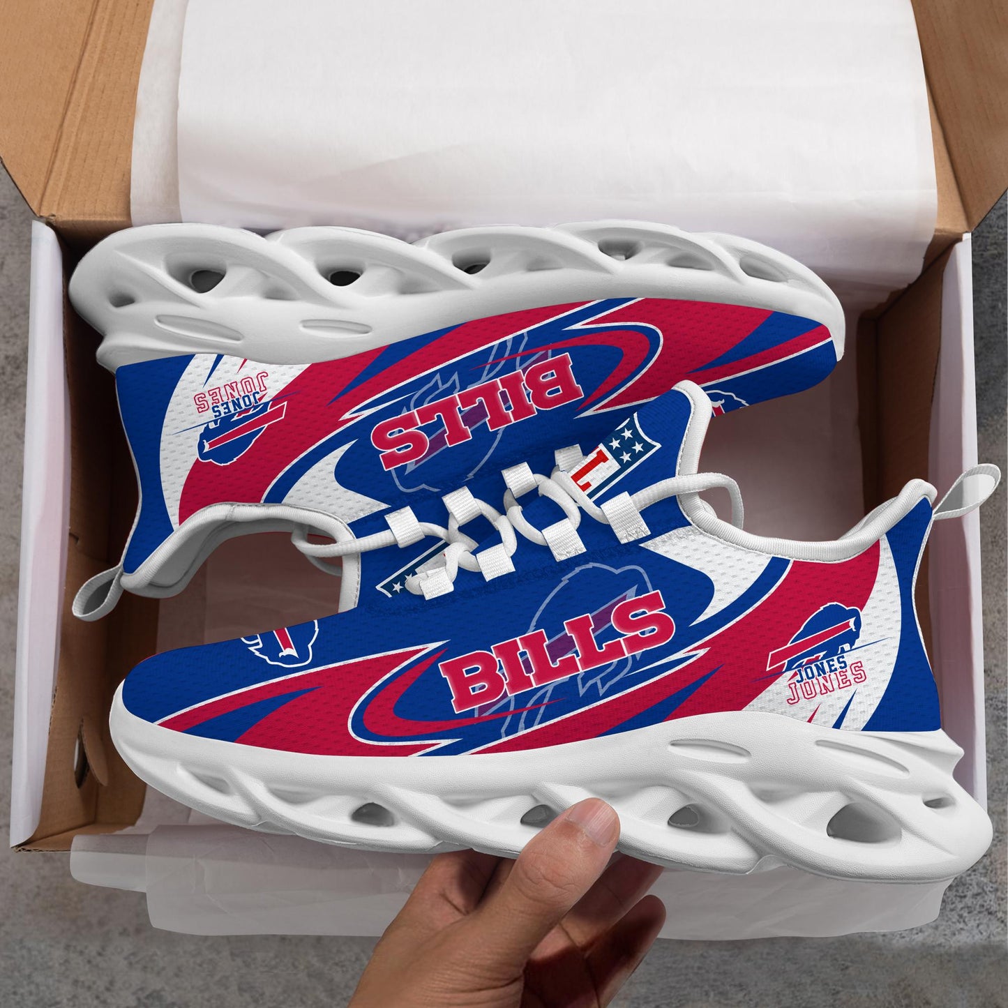 Ideafootwear Buffalo Bills Max Soul Shoes Sneakers For Men And Women