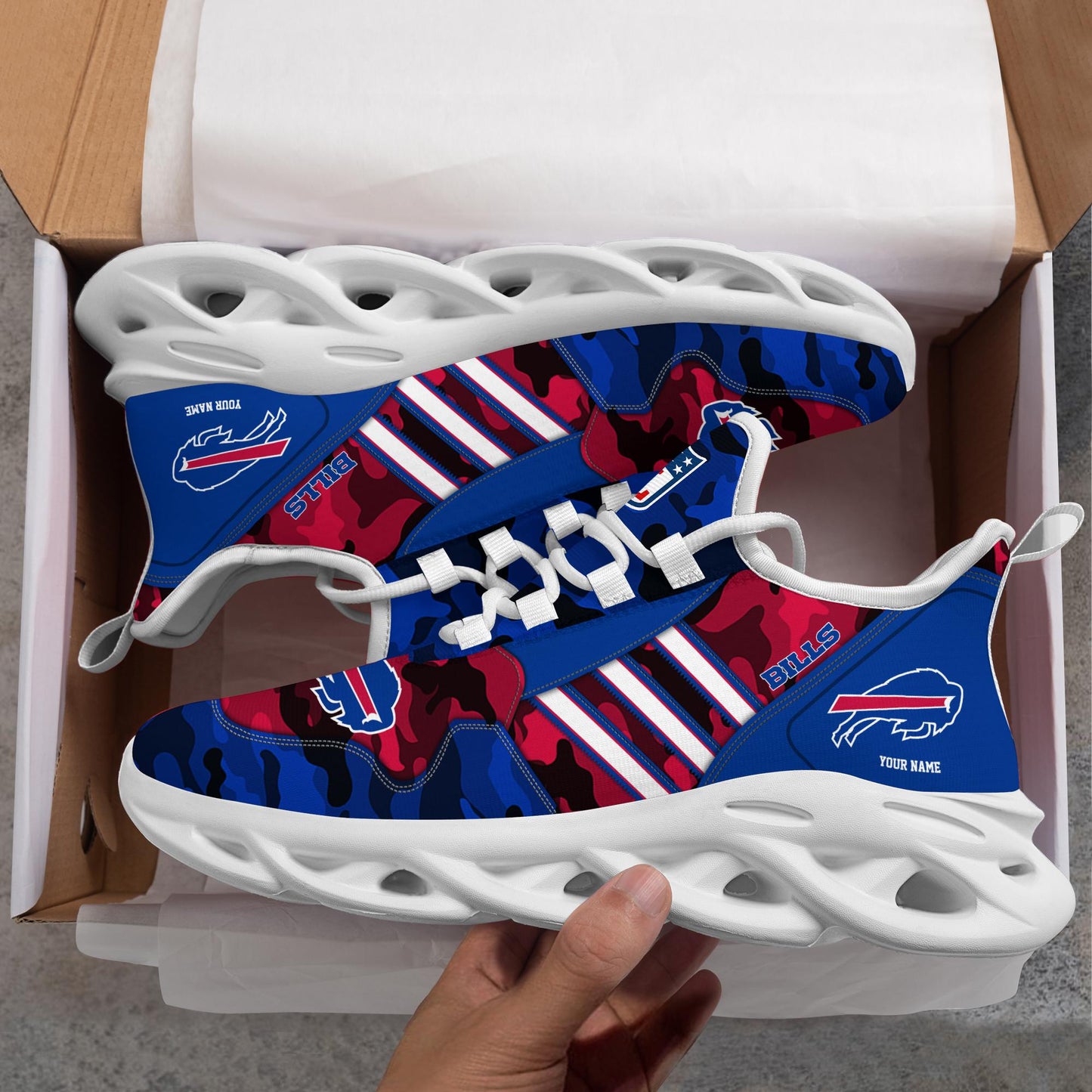 Ideafootwear Buffalo Bills Max Soul Shoes Sneakers For Men And Women