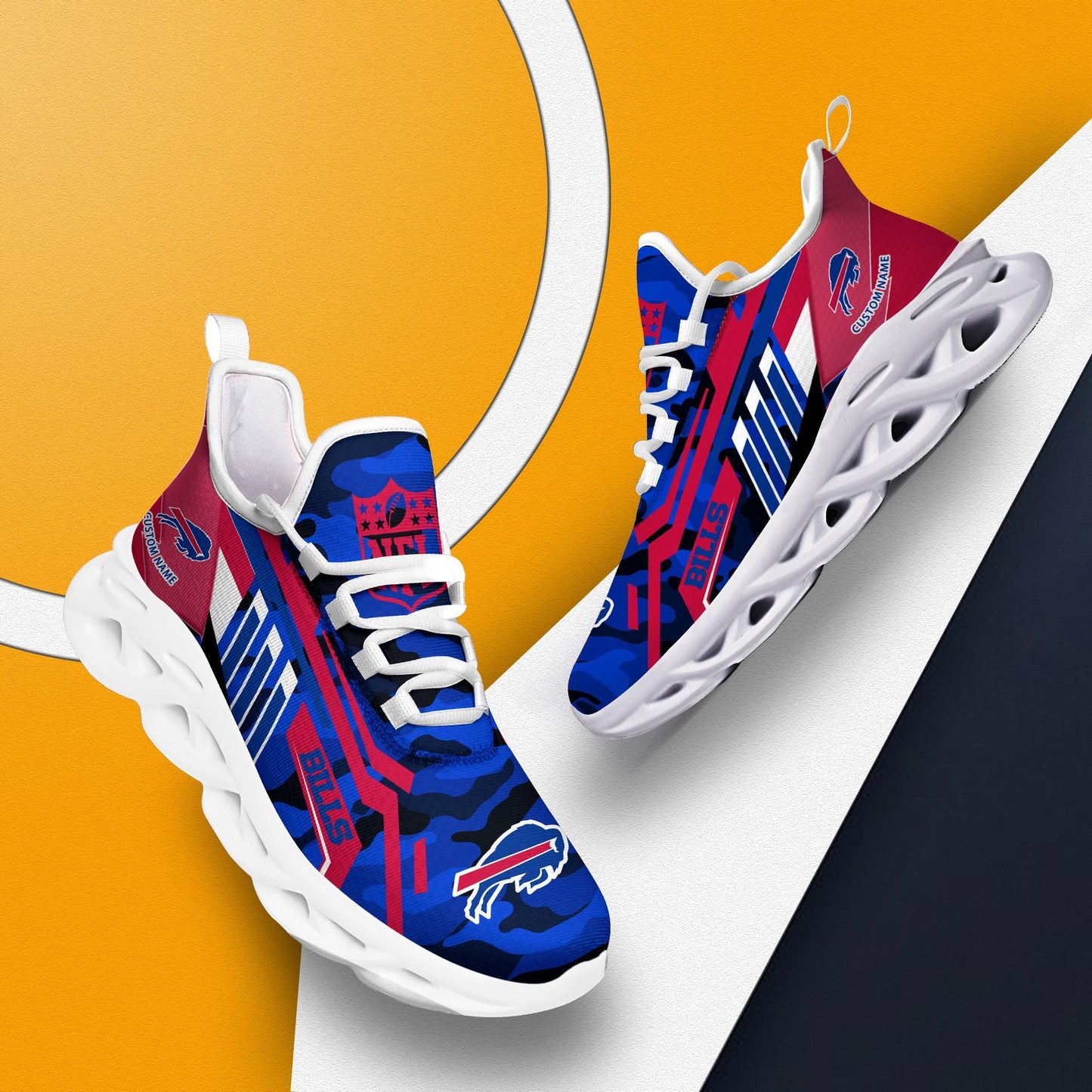 Ideafootwear Buffalo Bills Max Soul Shoes Sneakers For Men And Women