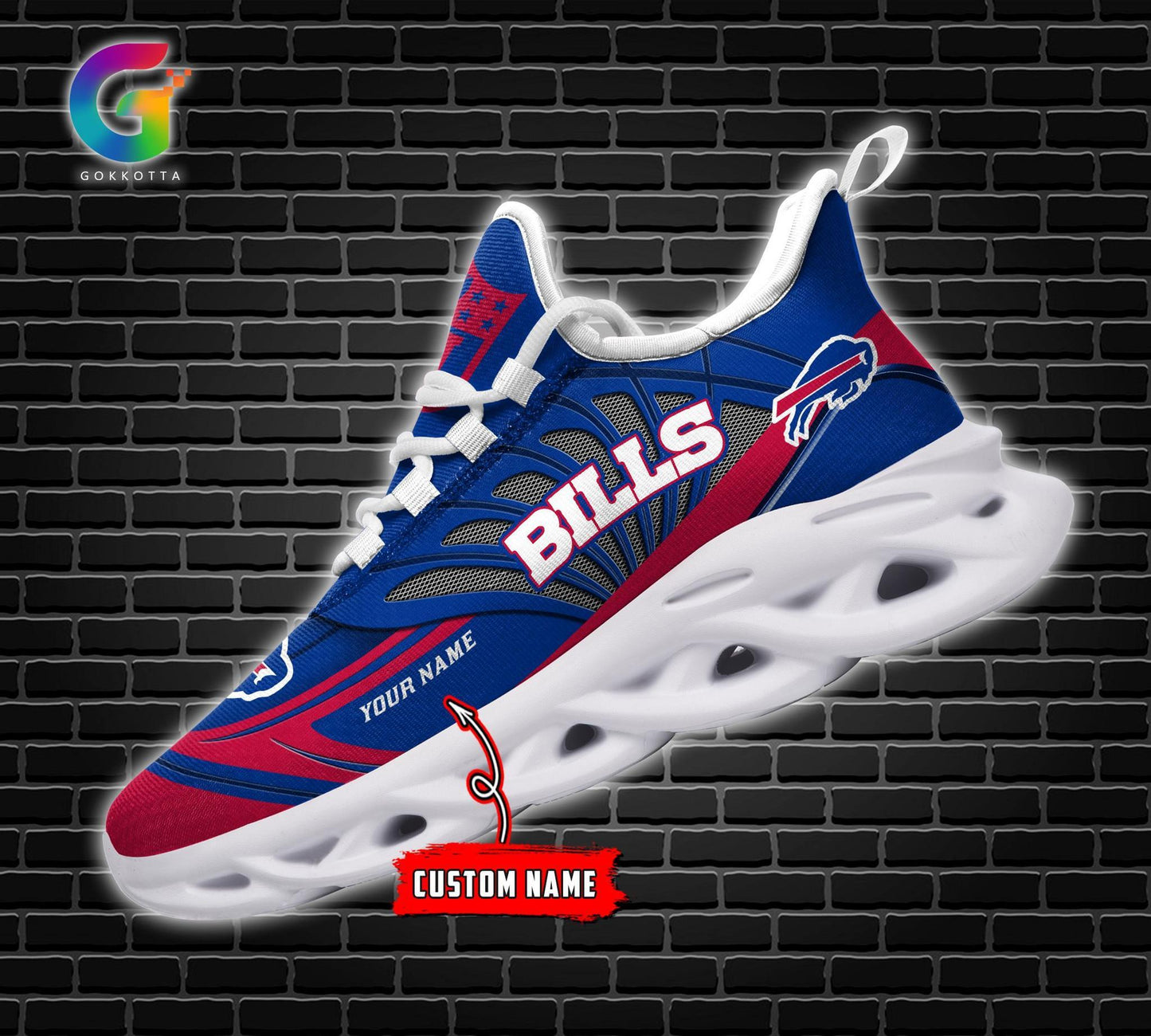 Ideafootwear Buffalo Bills Max Soul Shoes Sneakers For Men And Women