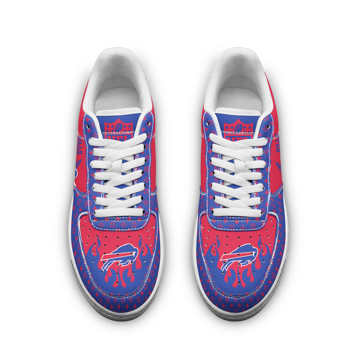 Ideafootwear Buffalo Bills NFL Air Low-Top Sneakers Shoes For Men And Women