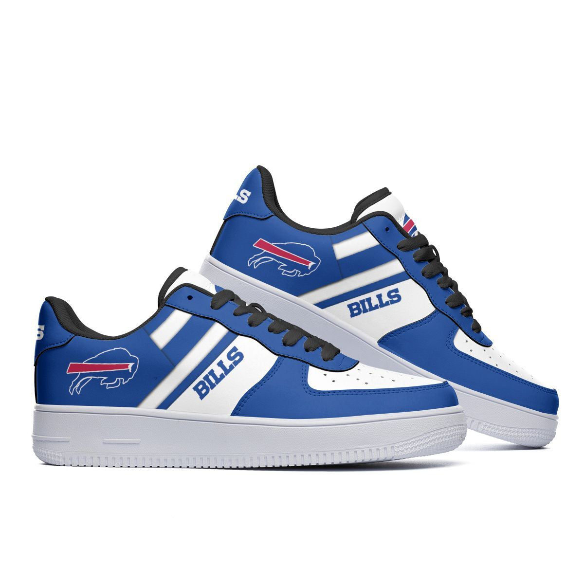 Ideafootwear Buffalo Bills NFL Air Low-Top Sneakers Shoes For Men And Women