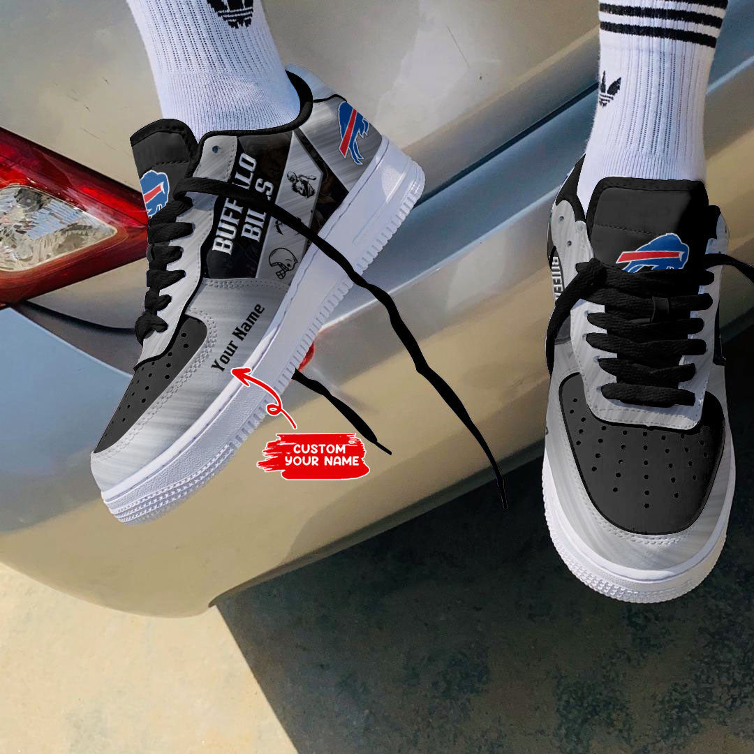 Ideafootwear Buffalo Bills NFL Air Low-Top Sneakers Shoes For Men And Women