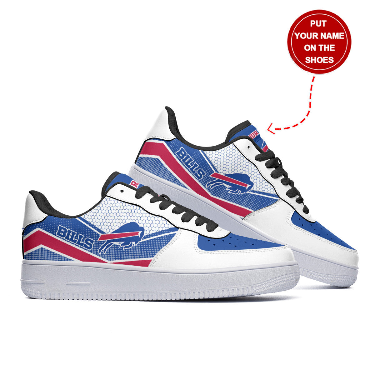 Ideafootwear Buffalo Bills NFL Air Low-Top Sneakers Shoes For Men And Women