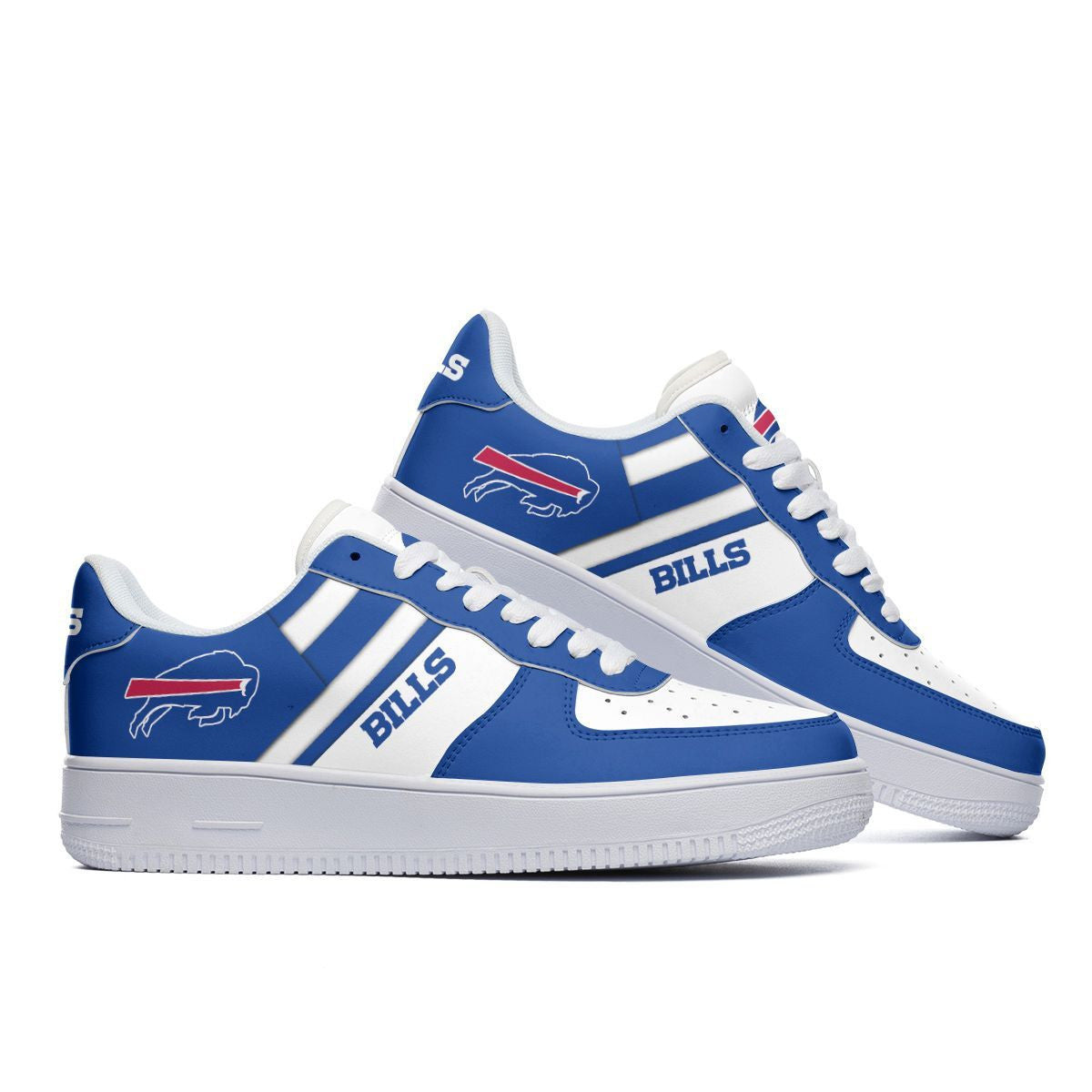 Ideafootwear Buffalo Bills NFL Air Low-Top Sneakers Shoes For Men And Women