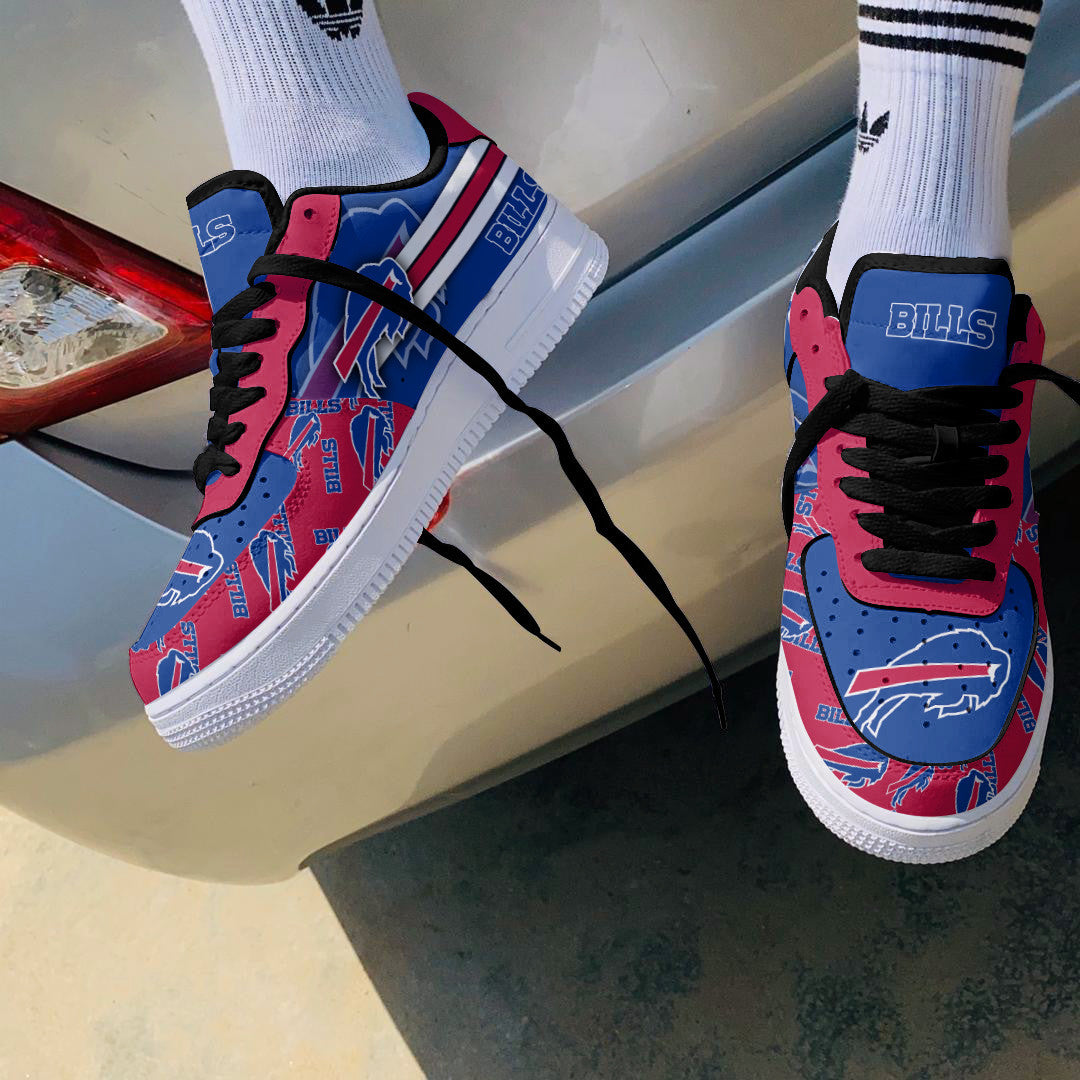 Ideafootwear Buffalo Bills NFL Air Low-Top Sneakers Shoes For Men And Women