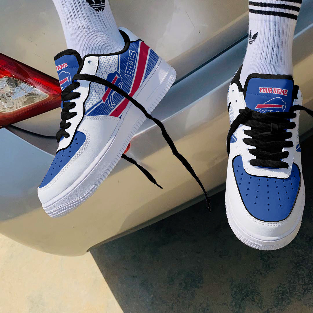 Ideafootwear Buffalo Bills NFL Air Low-Top Sneakers Shoes For Men And Women