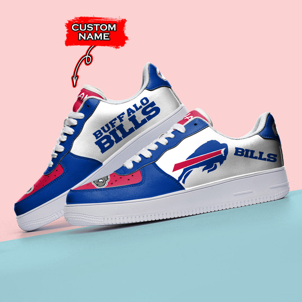 Ideafootwear Buffalo Bills NFL Air Low-Top Sneakers Shoes For Men And Women