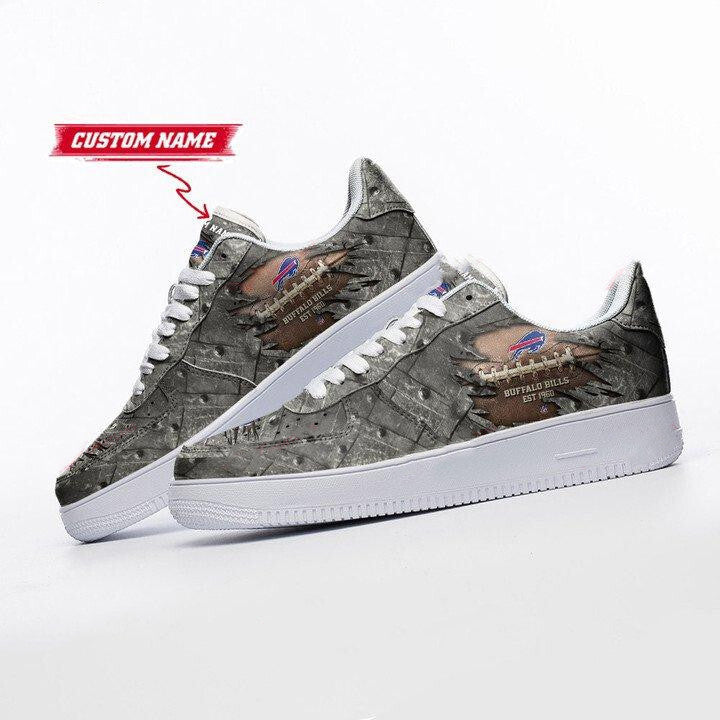 Ideafootwear Buffalo Bills NFL Air Low-Top Sneakers Shoes For Men And Women