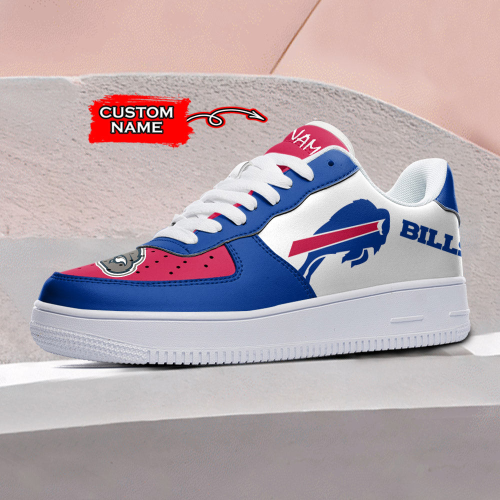 Ideafootwear Buffalo Bills NFL Air Low-Top Sneakers Shoes For Men And Women