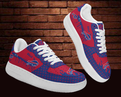 Ideafootwear Buffalo Bills NFL Air Low-Top Sneakers Shoes For Men And Women