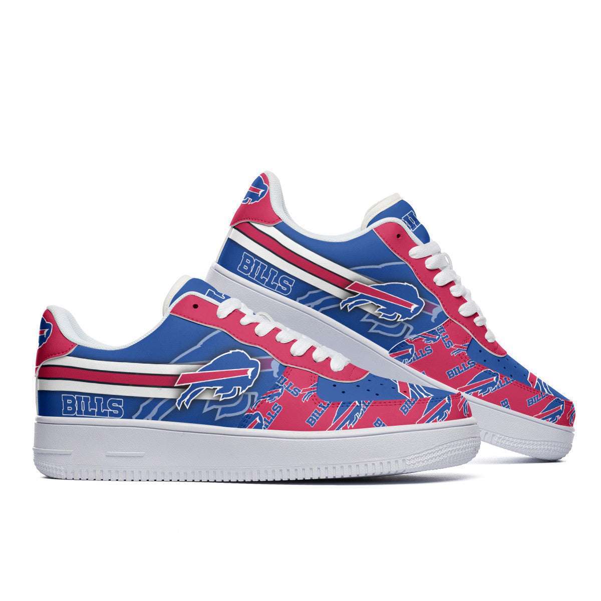 Ideafootwear Buffalo Bills NFL Air Low-Top Sneakers Shoes For Men And Women