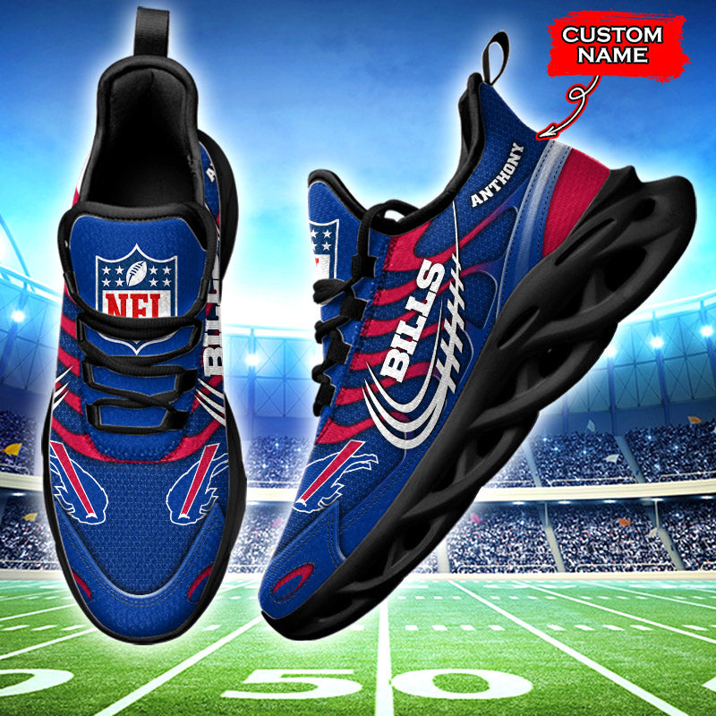 Ideafootwear Buffalo Bills NFL Max Soul Shoes Sneakers For Men And Women