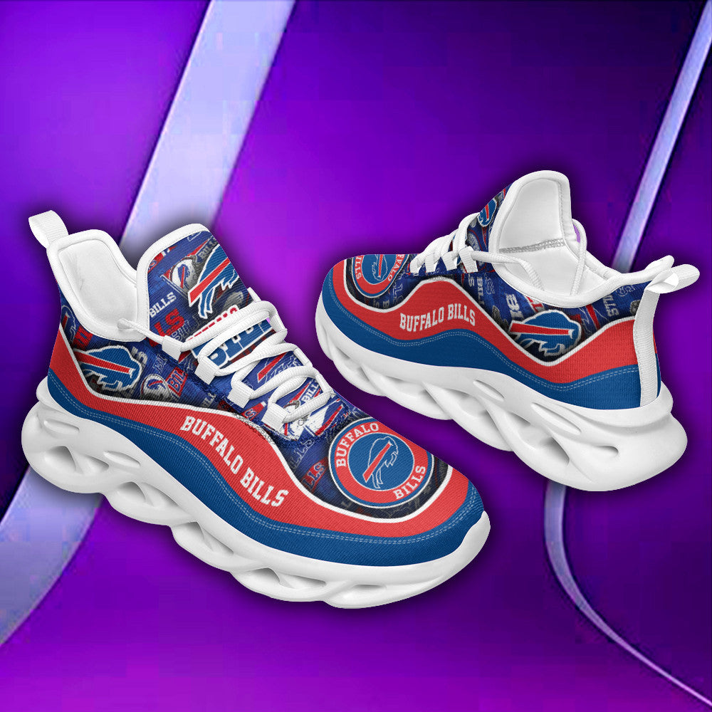 Ideafootwear Buffalo Bills NFL Max Soul Shoes Sneakers For Men And Women