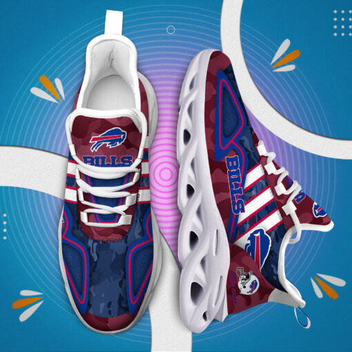 Ideafootwear Buffalo Bills NFL Max Soul Shoes Sneakers For Men And Women