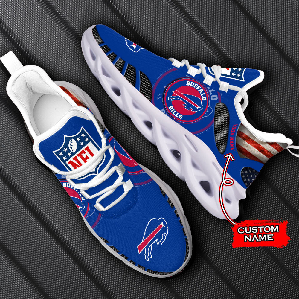 Ideafootwear Buffalo Bills NFL Max Soul Shoes Sneakers For Men And Women
