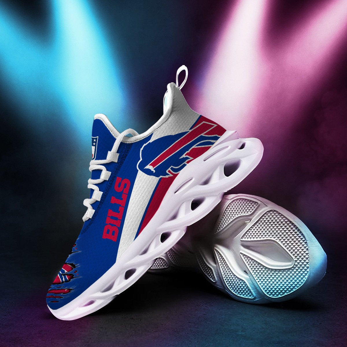 Ideafootwear Buffalo Bills NFL Max Soul Shoes Sneakers For Men And Women