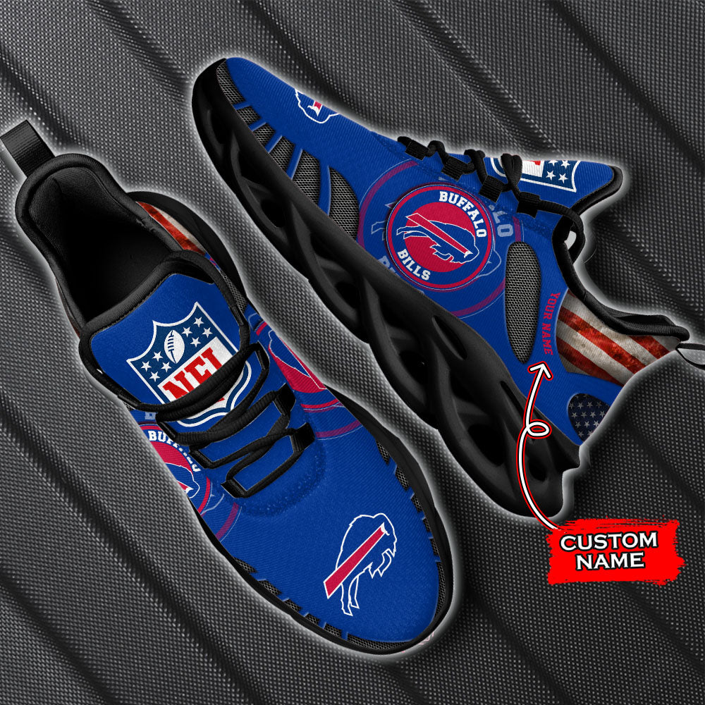 Ideafootwear Buffalo Bills NFL Max Soul Shoes Sneakers For Men And Women