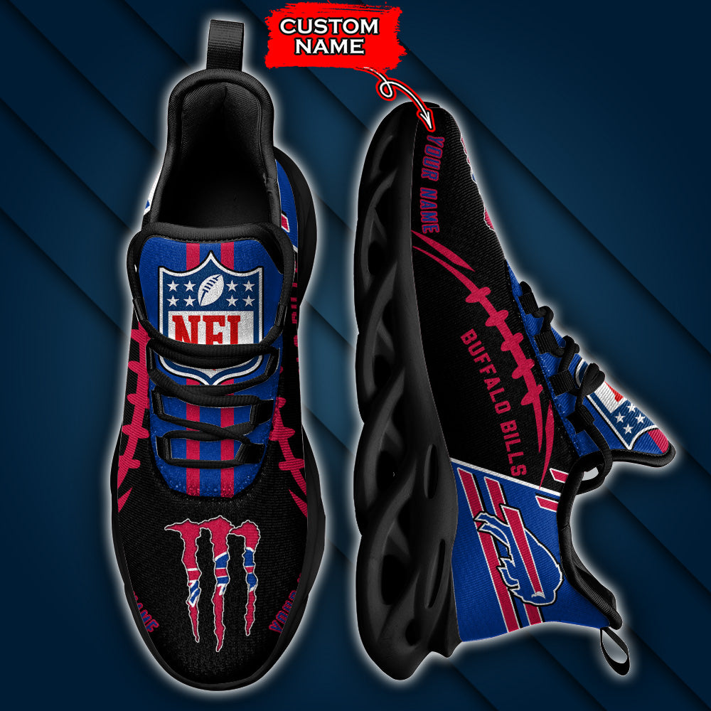 Ideafootwear Buffalo Bills NFL Max Soul Shoes Sneakers For Men And Women