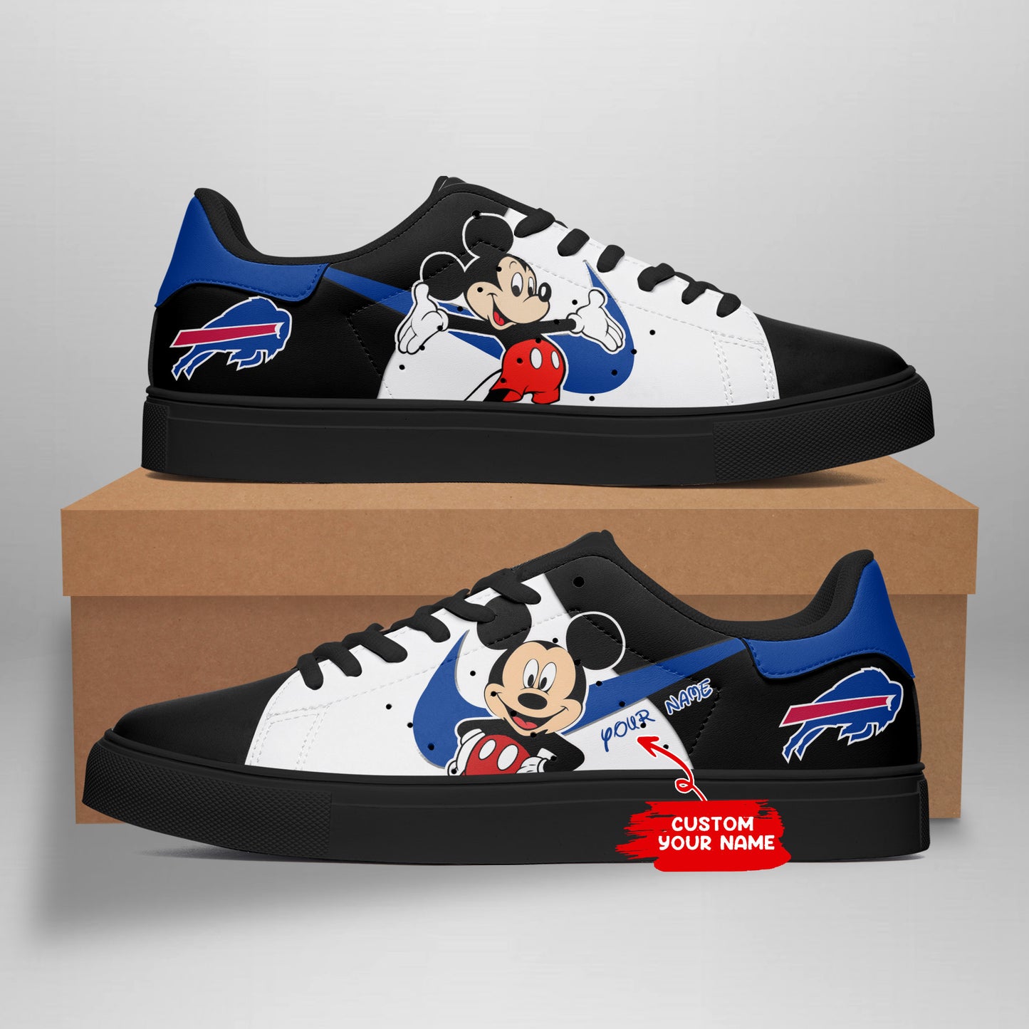 Ideafootwear Buffalo Bills Skate Stan Shoes Sneakes For Men And Women