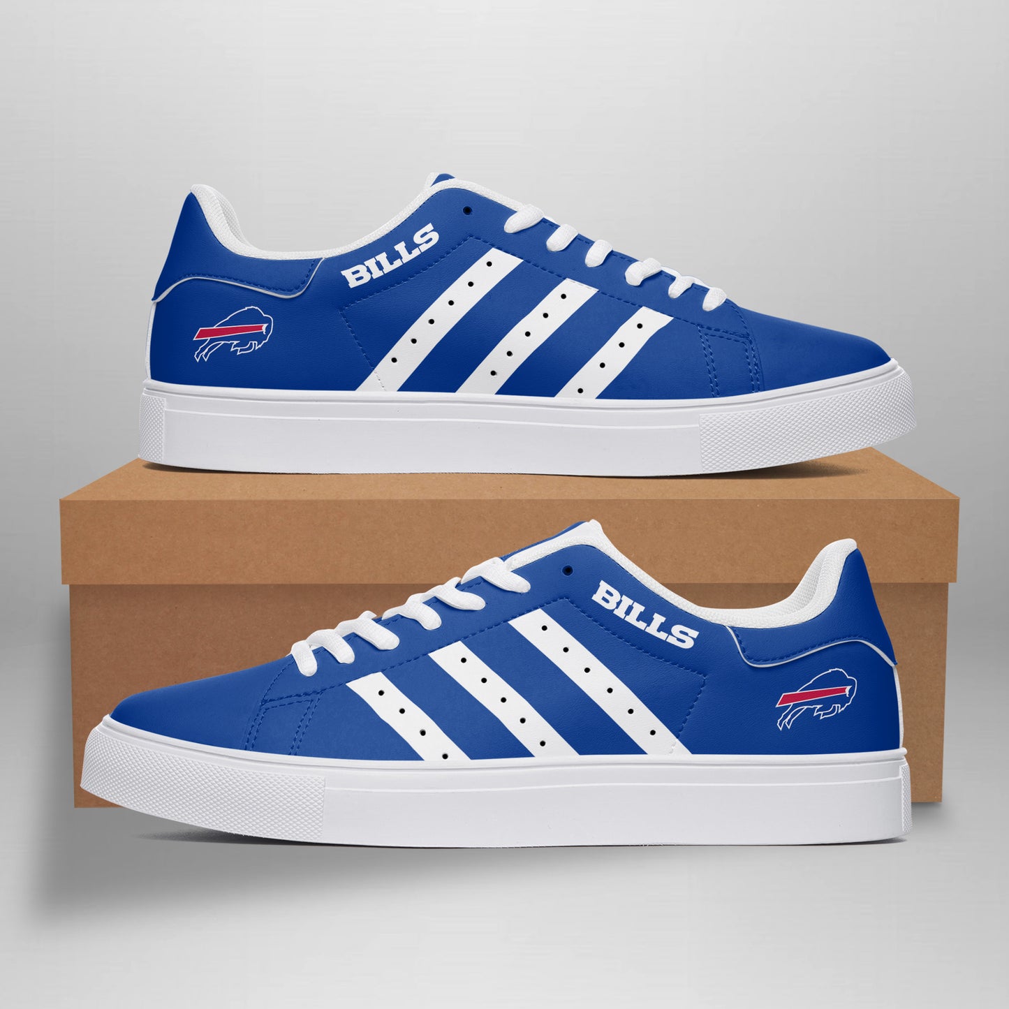 Ideafootwear Buffalo Bills Skate Stan Shoes Sneakes For Men And Women