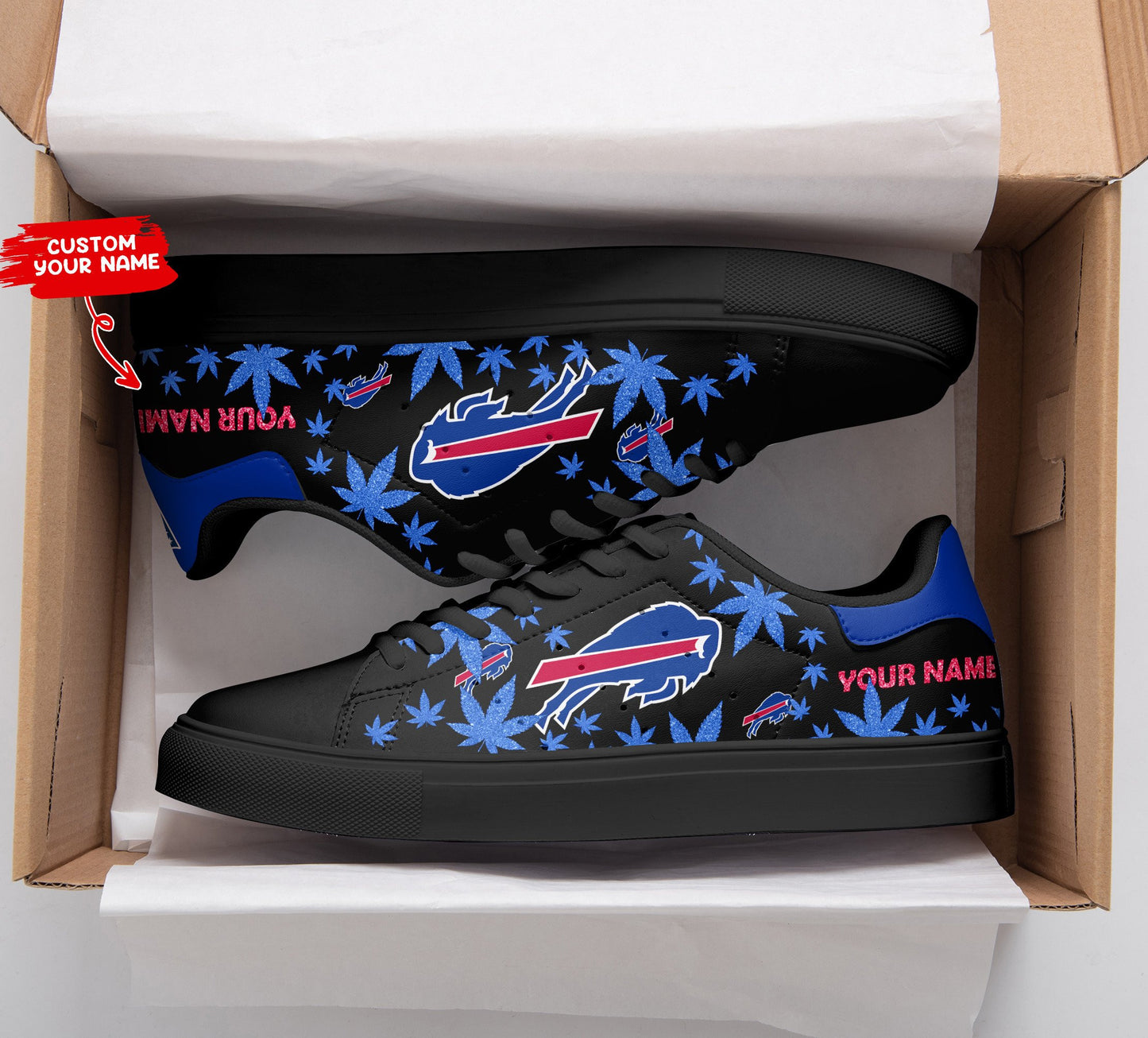 Ideafootwear Buffalo Bills Skate Stan Shoes Sneakes For Men And Women