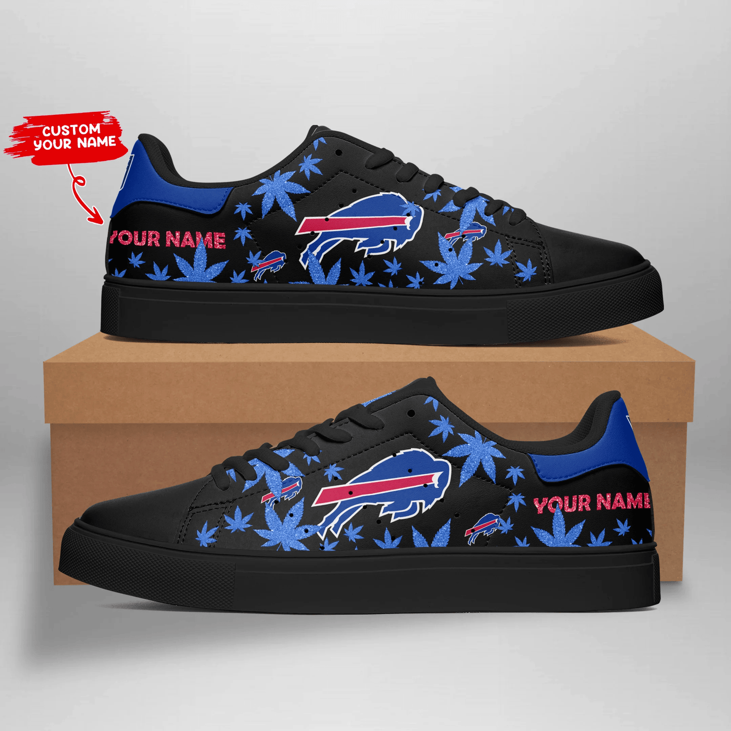 Ideafootwear Buffalo Bills Skate Stan Shoes Sneakes For Men And Women