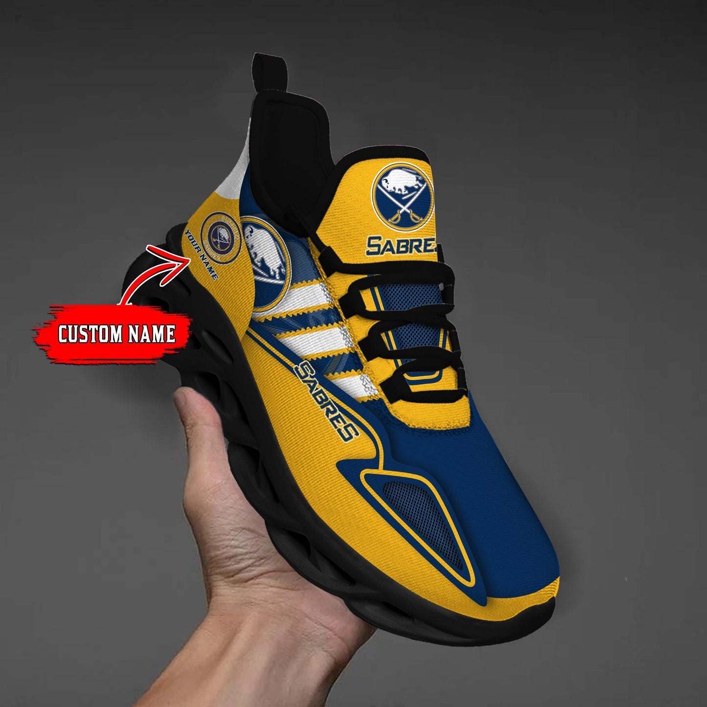 Ideafootwear Buffalo Sabres Max Soul Shoes Sneakers For Men And Women