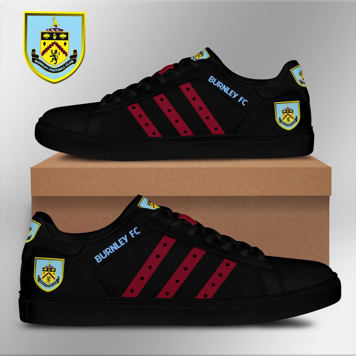 Ideafootwear Burnley FC Skate Stan Shoes Sneakes For Men And Women