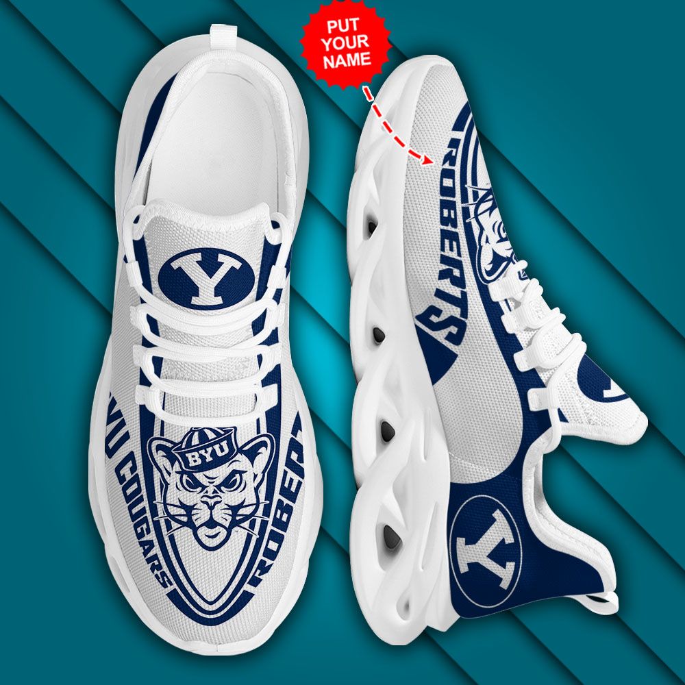 Ideafootwear BYU Cougars Max Soul Shoes Sneakers For Men And Women