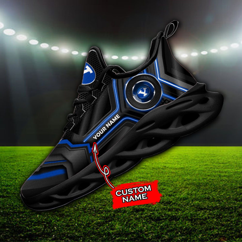Ideafootwear BYU Cougars NCAA Max Soul Shoes Sneakers For Men And Women
