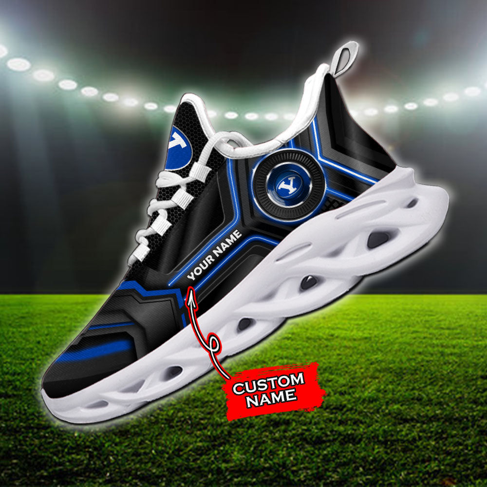 Ideafootwear BYU Cougars NCAA Max Soul Shoes Sneakers For Men And Women