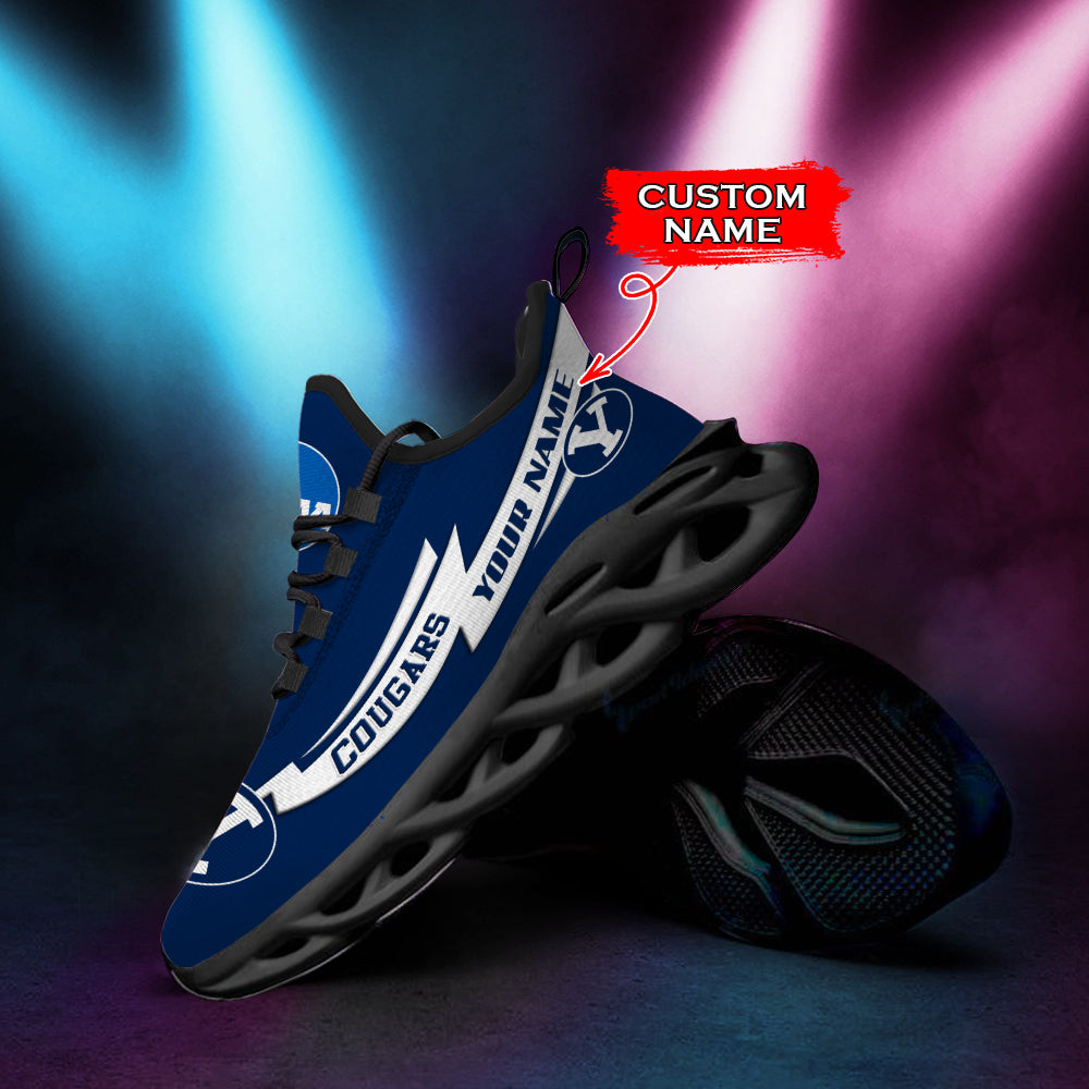 Ideafootwear BYU Cougars NCAA Max Soul Shoes Sneakers For Men And Women