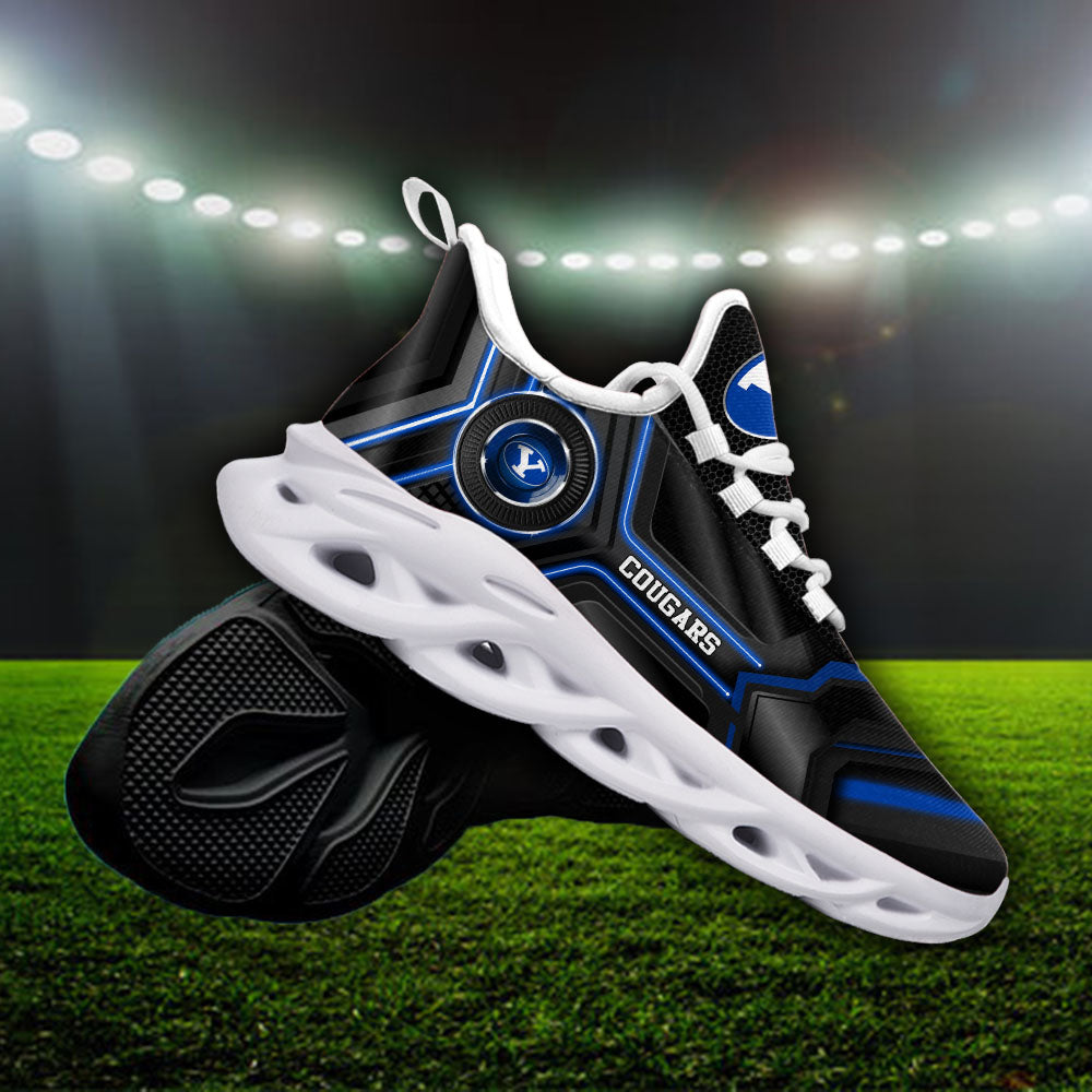 Ideafootwear BYU Cougars NCAA Max Soul Shoes Sneakers For Men And Women