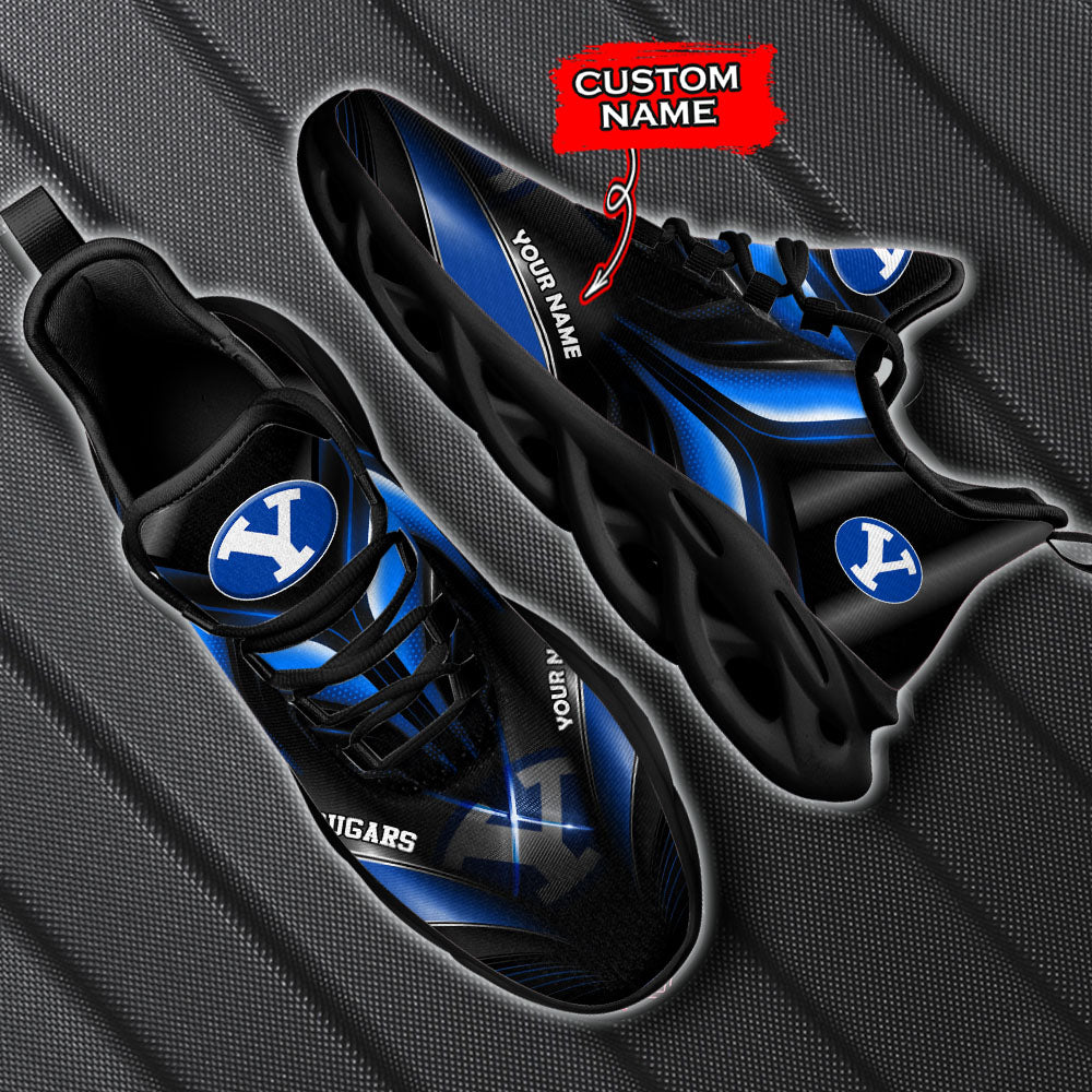 Ideafootwear BYU Cougars NCAA Max Soul Shoes Sneakers For Men And Women