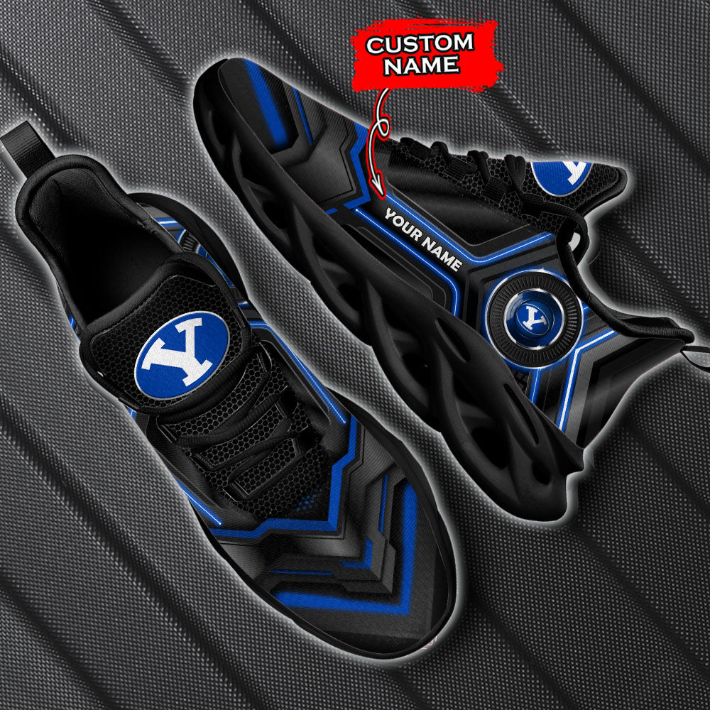 Ideafootwear BYU Cougars NCAA Max Soul Shoes Sneakers For Men And Women