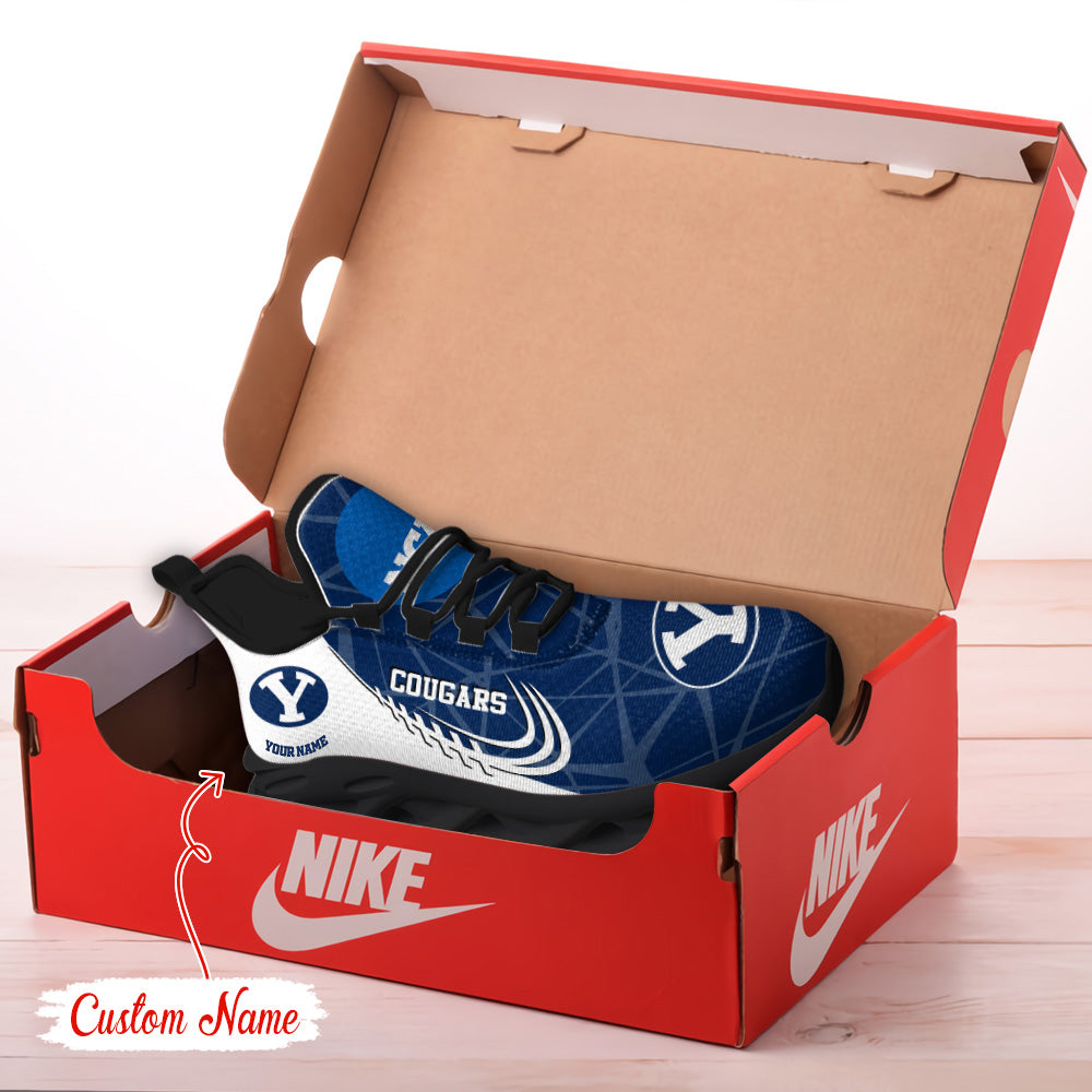 Ideafootwear BYU Cougars NCAA Max Soul Shoes Sneakers For Men And Women