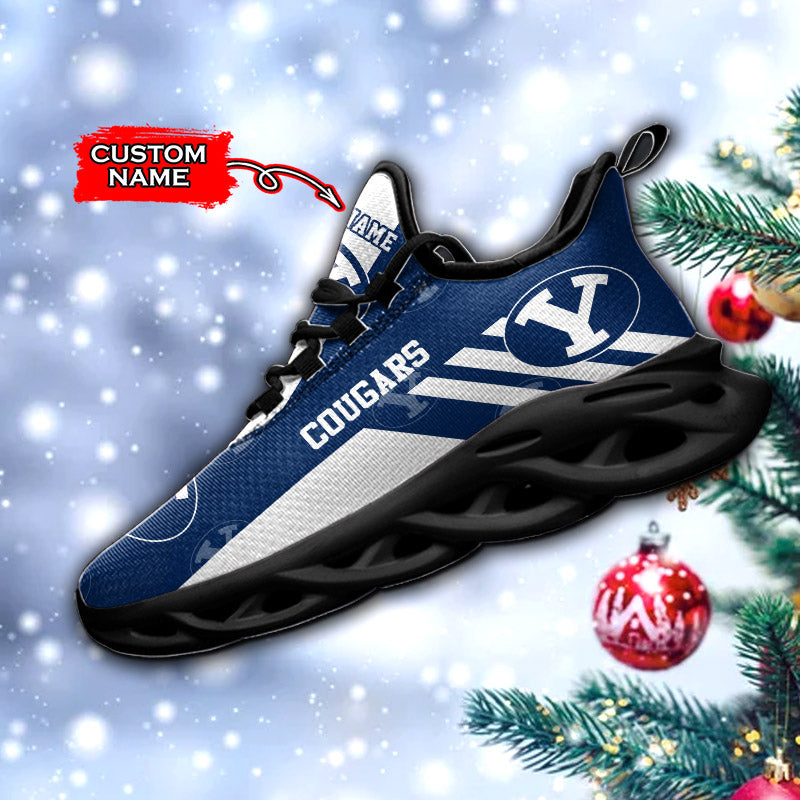 Ideafootwear BYU Cougars NCAA Max Soul Shoes Sneakers For Men And Women