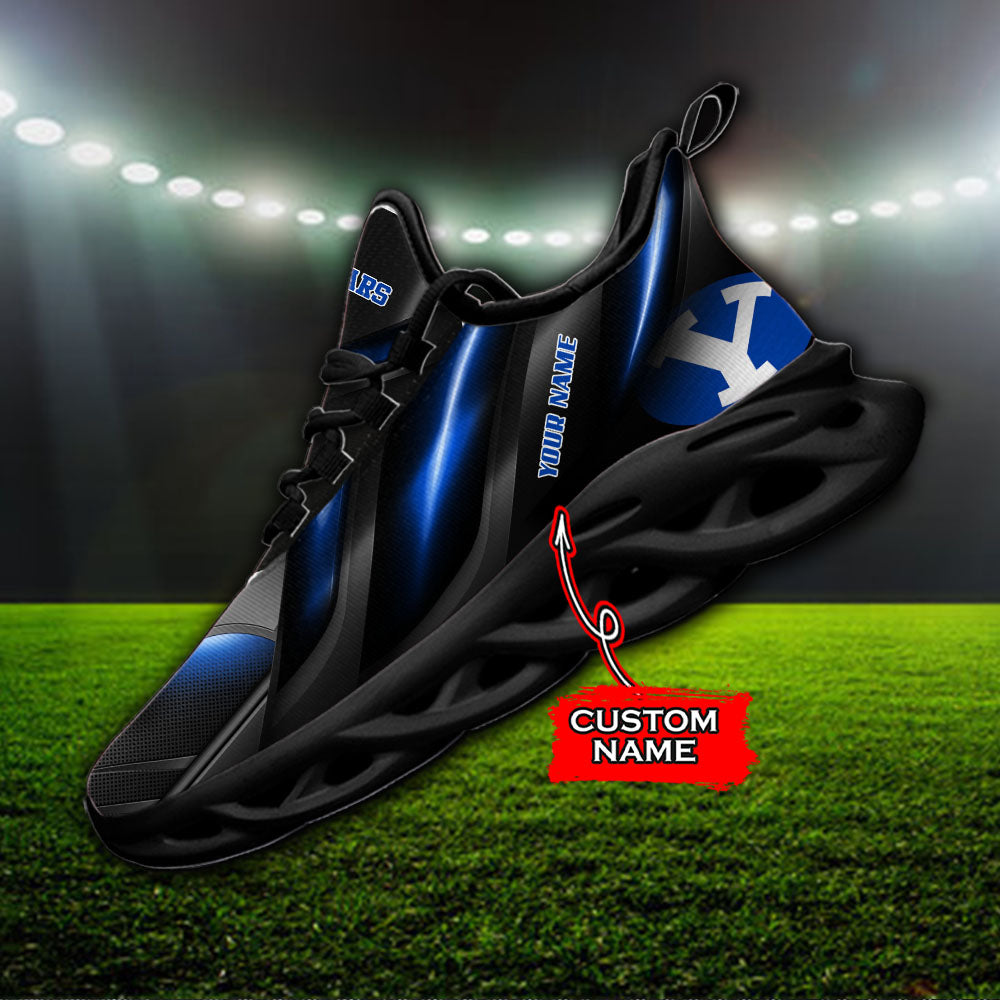 Ideafootwear BYU Cougars NCAA Max Soul Shoes Sneakers For Men And Women